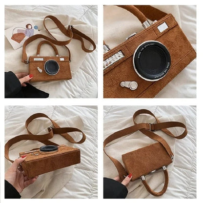 SnapChic 2023 Personalized Camera Shape Clutch – Mini Crossbody Shoulder Bag for Women