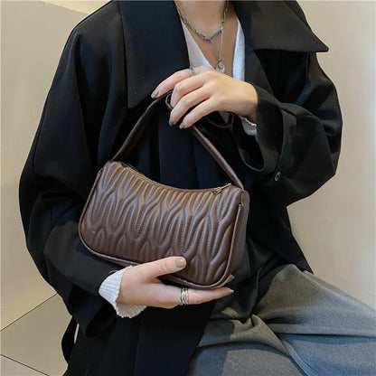 Fashion PU Leather Handbag for Women | Casual Solid Messenger Shoulder Bag, Luxury