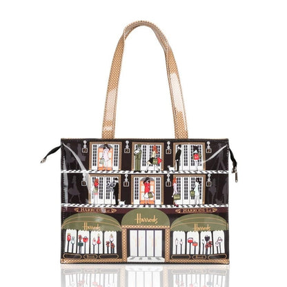 Vintage Painting PVC Waterproof Shopping Bag – Aesthetic Women’s Shopper Tote &