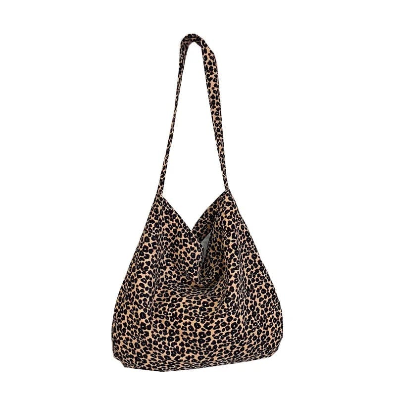 LeopardLuxe Japanese & Korean Style Small Messenger Bag