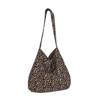 LeopardLuxe Japanese & Korean Style Small Messenger Bag