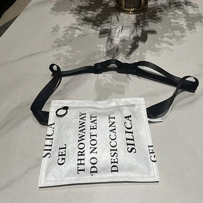 SimuDesic Women’s Dupont Paper Crossbody Bag - 2024 Fashionable White Shoulder