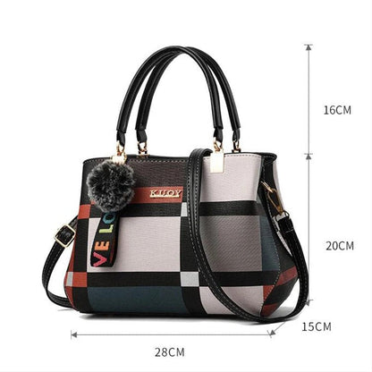 Eleganza PU Leather Designer Handbag – Chic Messenger Crossbody Bag