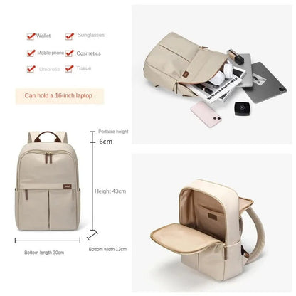 GOLF Women's Simple Canvas Backpack – Large Capacity Travel & Commuting Backpack