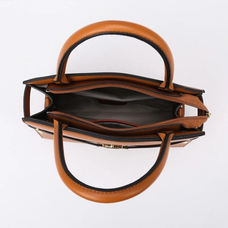 Luxury Three-Piece Women's Handbag Set – Large Capacity Leather Shoulder & Crossbody Bags