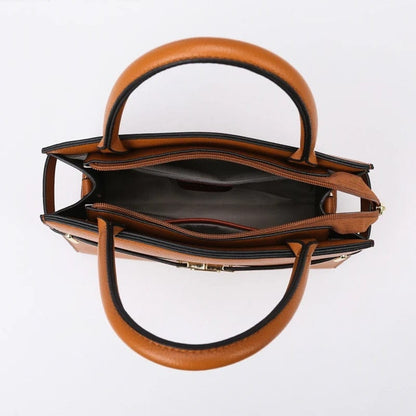 Luxury Three-Piece Women's Handbag Set – Large Capacity Leather Shoulder & Crossbody Bags