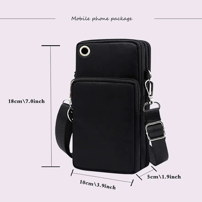 CatLover Mini Phone Bag – Just a Girl Who Loves Cats Print Crossbody Purse for Teens