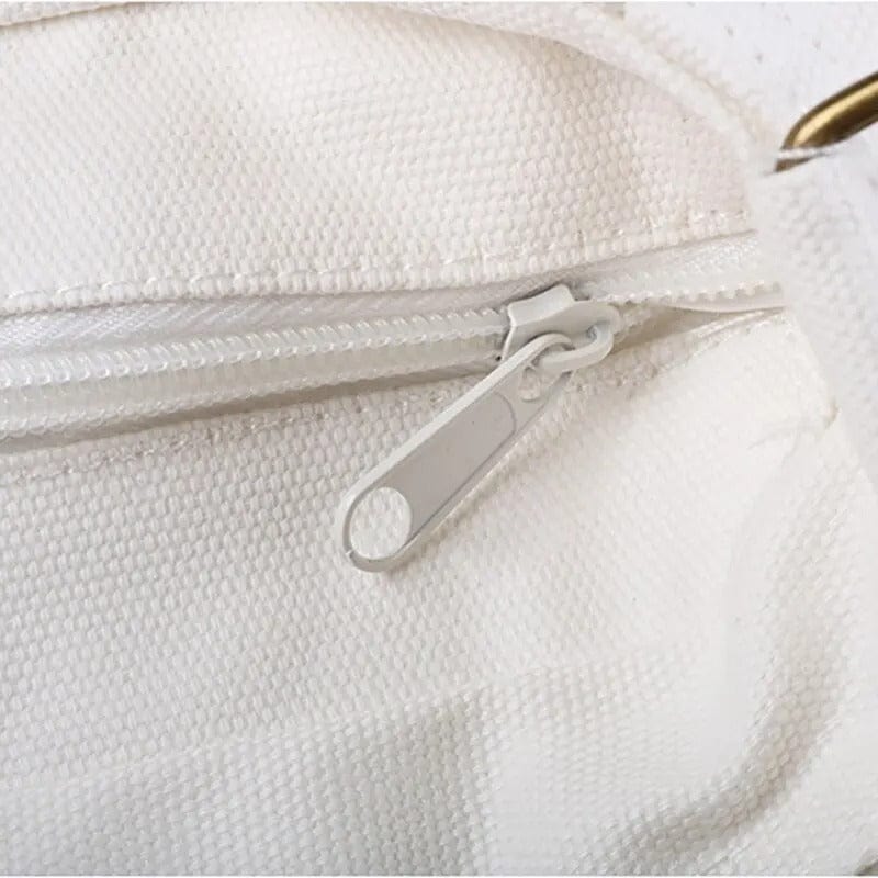 Harajuku Fringed Rabbit Embroidered Canvas Shoulder Bag – Stylish Women’s Crossbody