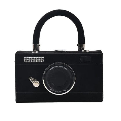 SnapChic 2023 Personalized Camera Shape Clutch – Mini Crossbody Shoulder Bag for Women