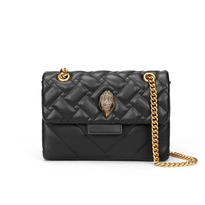 Luxury Mini Bag for Women – Cute Black Cat Leather Crossbody Shoulder Handbag, High