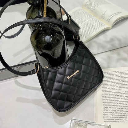 RetroChic Soft Faux Leather Crossbody Bag for Women – Stylish Underarm Handbag & Small Shoulder Bag