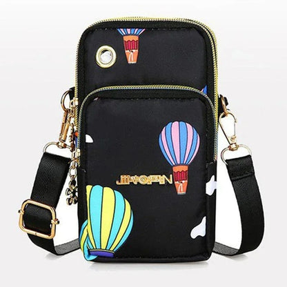 Stylish Crossbody Mini Bag for Women - 3-Layer Wallet & Phone Holder