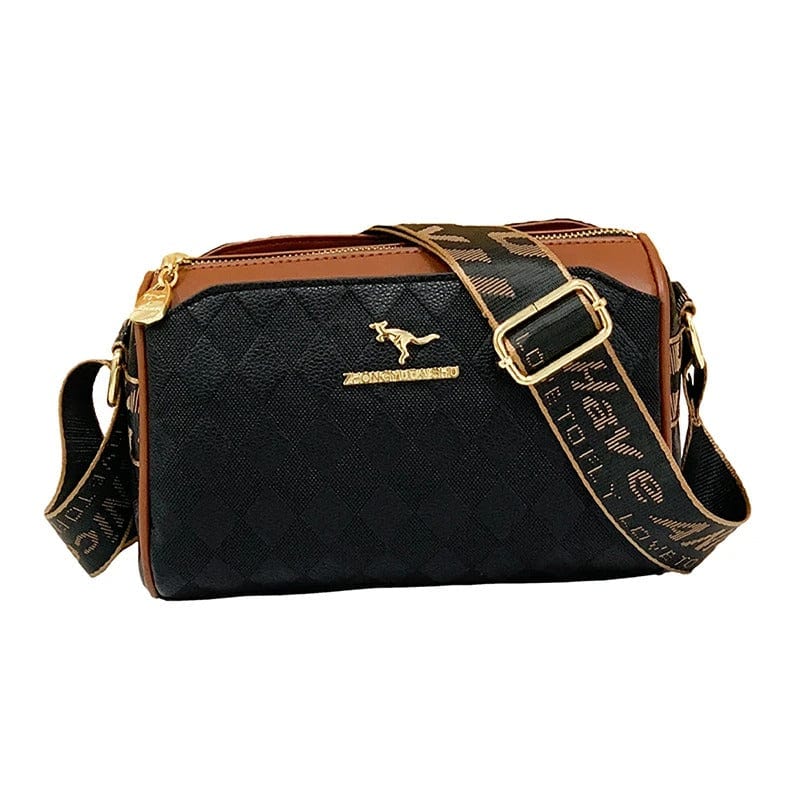 LuxeCheck Luxury Designer Women’s Messenger Bag – Fashionable Checkered