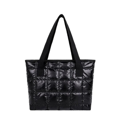 AutumnLuxe Quilted Large Tote Handbag for Women