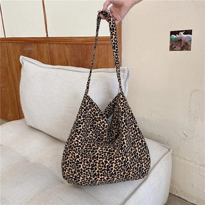 LeopardLuxe Japanese & Korean Style Small Messenger Bag