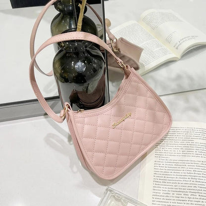 RetroChic Soft Faux Leather Crossbody Bag for Women – Stylish Underarm Handbag & Small Shoulder Bag