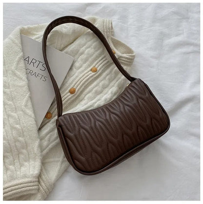Fashion PU Leather Handbag for Women | Casual Solid Messenger Shoulder Bag, Luxury