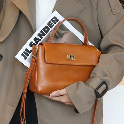 Premium Cowhide Genuine Leather Tote Bag for Women – High-Quality Soft Leather