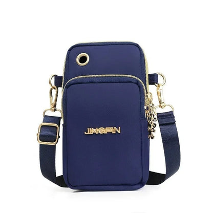 Stylish Crossbody Mini Bag for Women - 3-Layer Wallet & Phone Holder