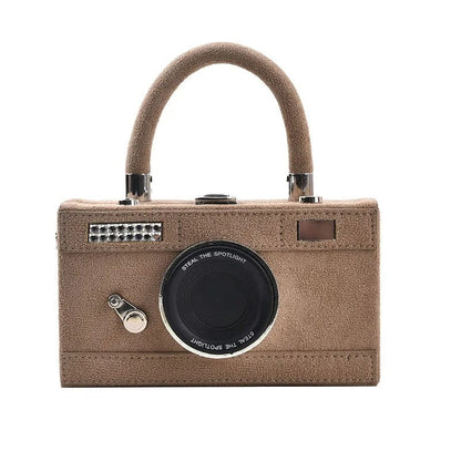 SnapChic 2023 Personalized Camera Shape Clutch – Mini Crossbody Shoulder Bag for Women