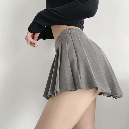 High Waist Pleated Mini Skirt Summer Vintage Style, Perfect for Korean Tennis and Dance