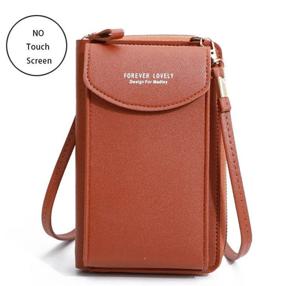 Buylor Mini Leather Touch Screen Crossbody Wallet - Chic Shoulder Bag for Women