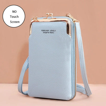 Buylor Mini Leather Touch Screen Crossbody Wallet - Chic Shoulder Bag for Women